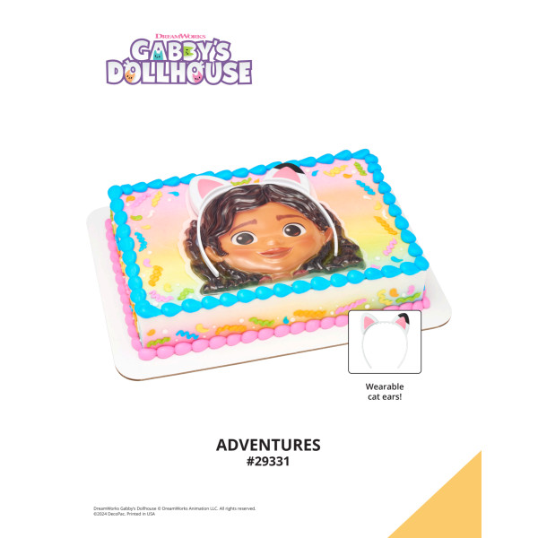 DreamWorks Gabby's Dollhouse Adventures The Magic of Cakes® Icing Only Page