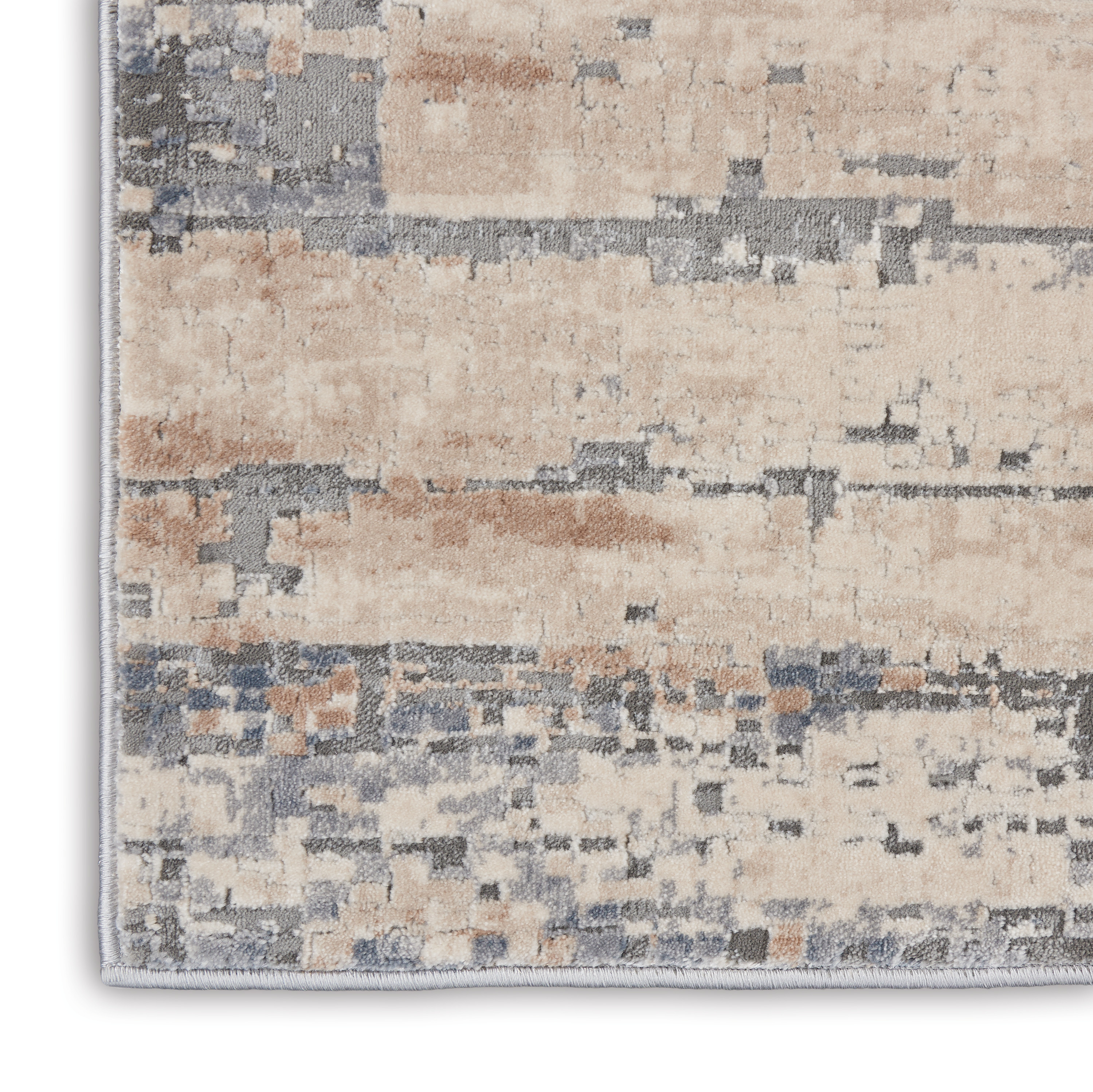 Nourison Rustic Textures 7'10" x 10'6" Beige Grey Modern Indoor Rug