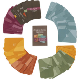 Coping Cards for Teens, 48 Coping Strategy Cards