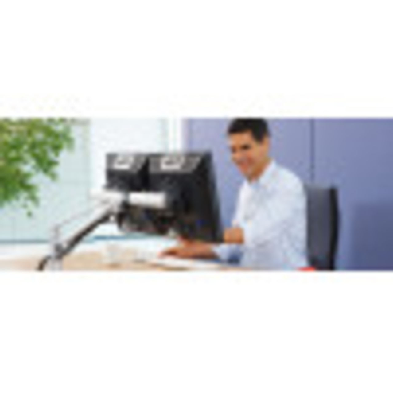 Find the perfect side-by-side position for comfortable dual monitor viewing.