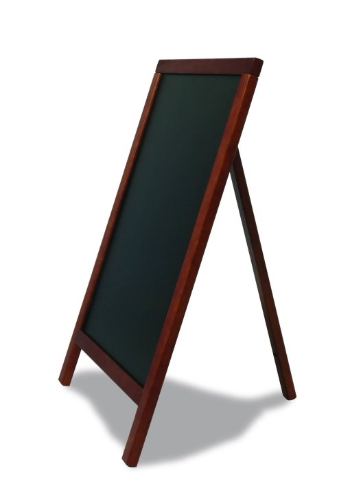 Signo de pizarra de un solo lado A-frame 55 x 85 cm con marco de madera