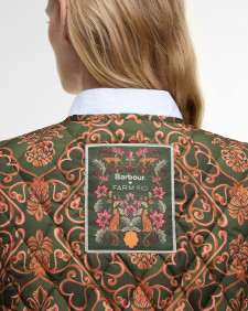 Barbour FARM Rio Fernanda Liner Pineapple/Green Heart Print