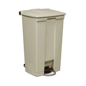 Rubbermaid Commercial, Legacy, 23gal, Plastic, Beige, Rectangle, Receptacle