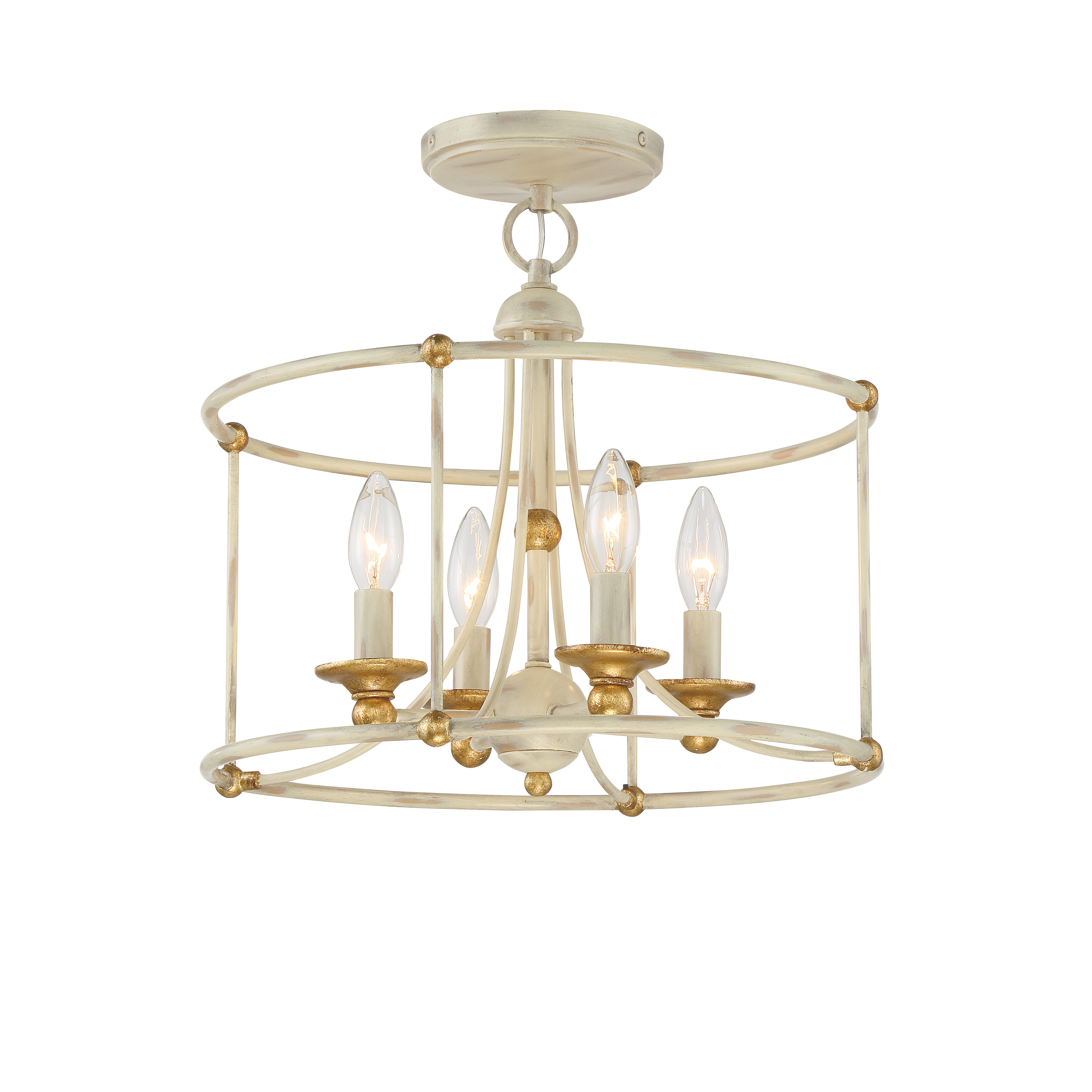 Westchester County - 4 Light Semi Flush