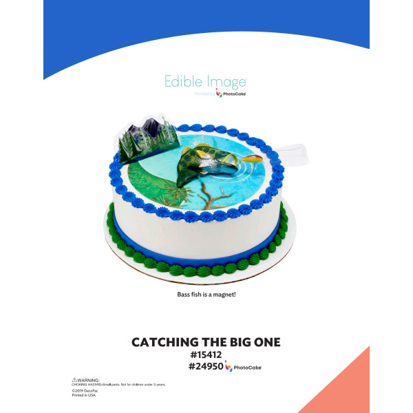 Catching the Big One The Magic of Cakes® PhotoCake® Enhanced Round Background Page