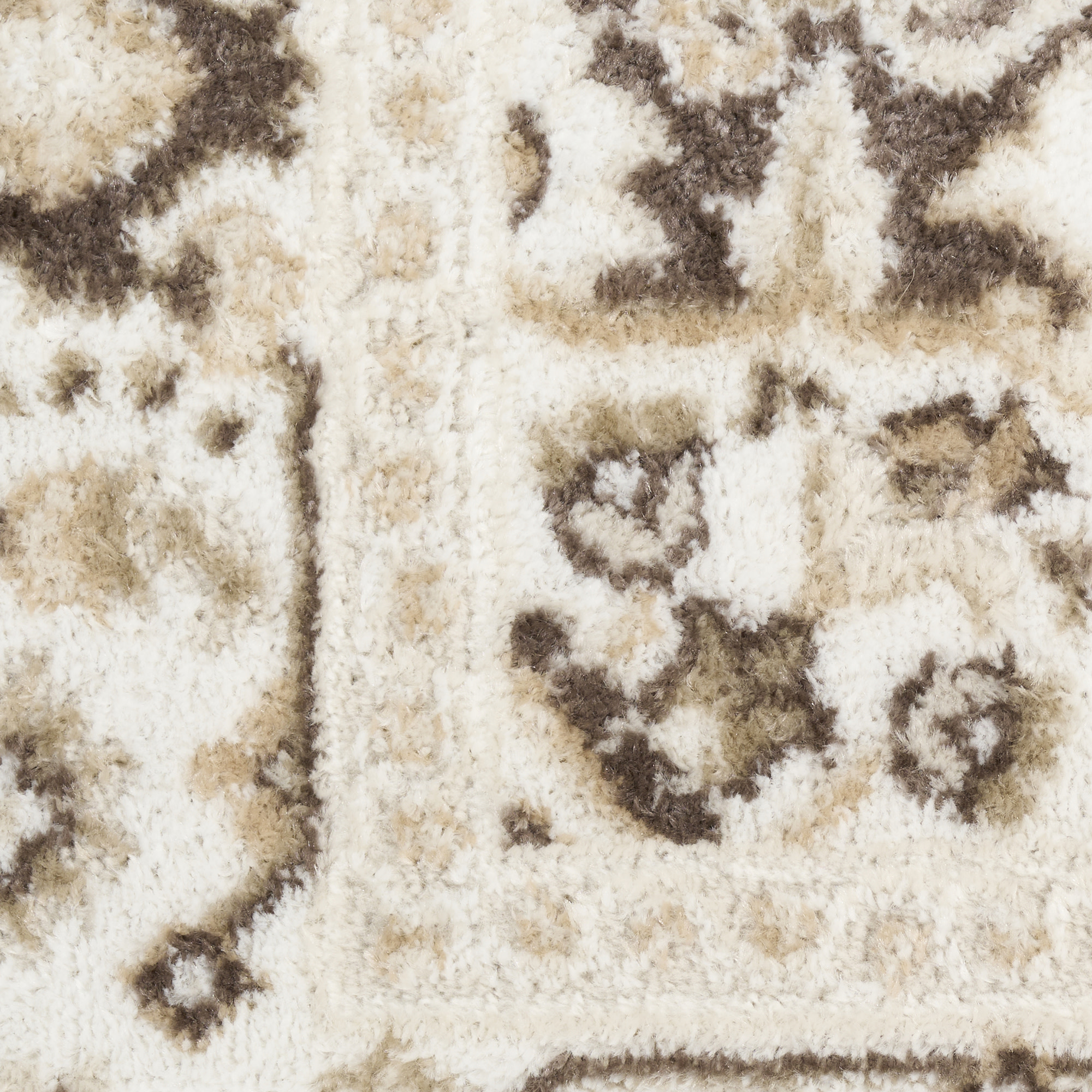 Nourison Dekor 4' x 6' Brown Ivory Vintage Indoor Rug