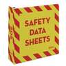 AVE18952, Avery, Heavy-Duty Preprinted Safety Data Sheet Binder, 3 Rings, 3" Capacity, 11 x 8.5 Yellow/Red