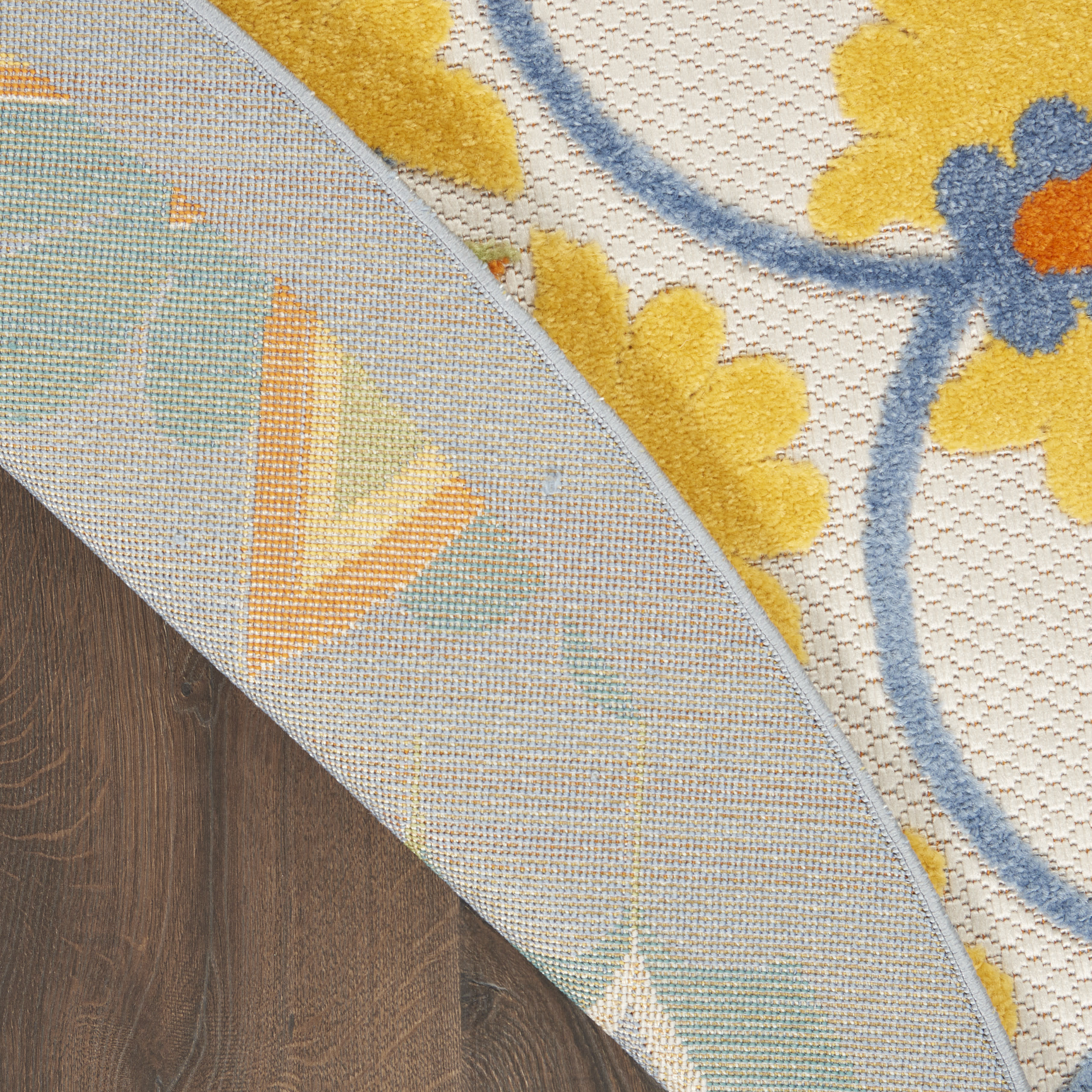 Nourison Aloha 7'10" x Round Multicolor Transitional Rug