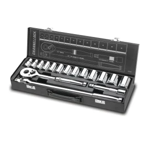 32162 16pc 1/2" Metric Drive Socket Set