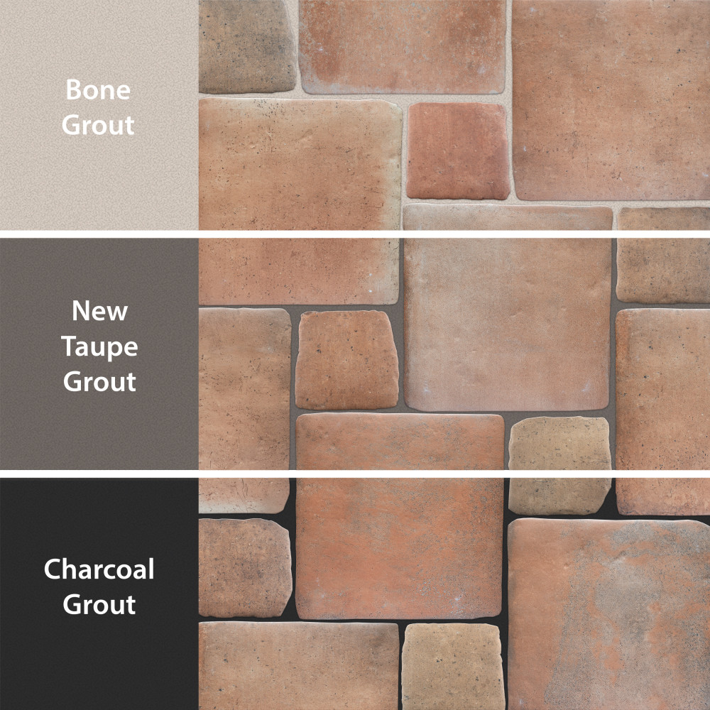 Benisa Marelle Cotto with Cotto Taco 11-7/8 in. x 17-3/4 in. Porcelain Floor and Wall Tile