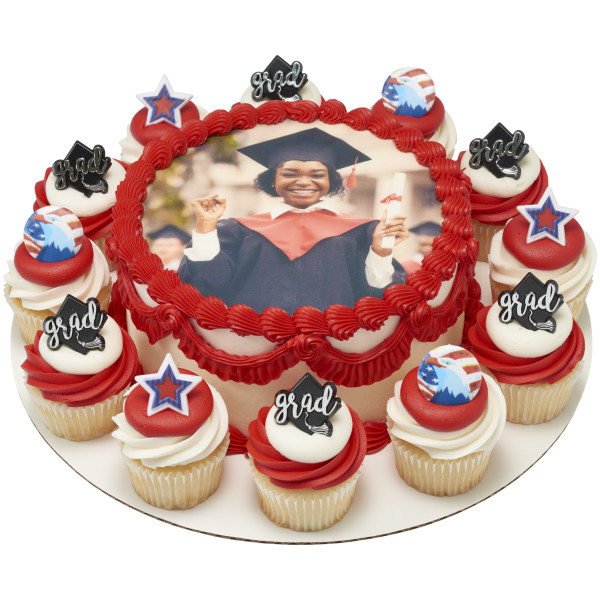 Grad Foil Cupcake Rings