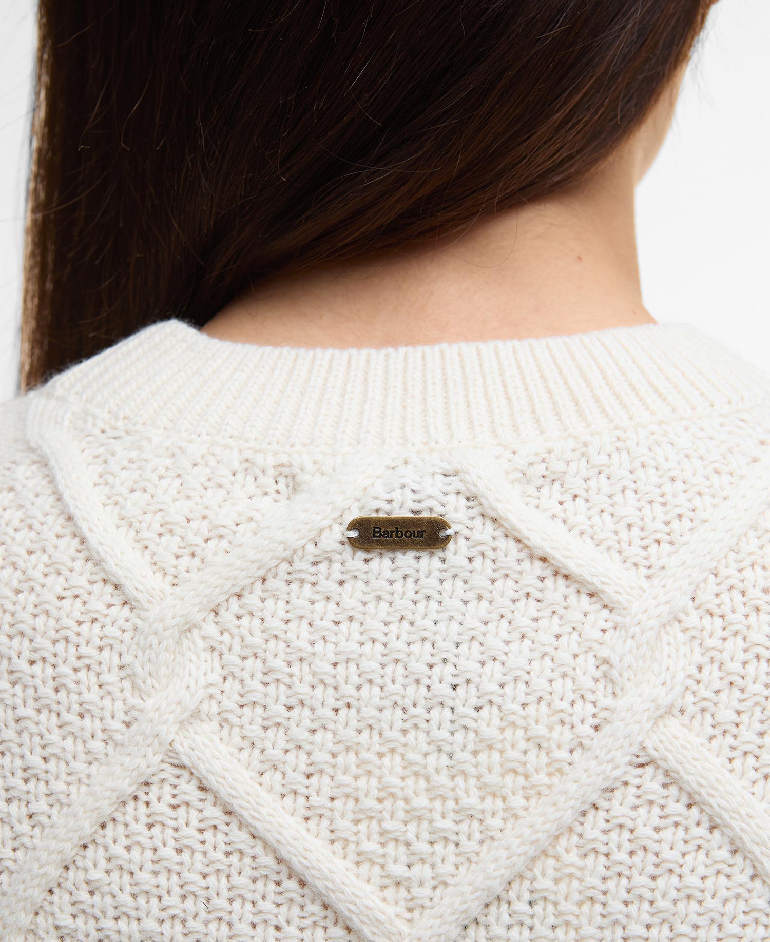 Maglione girocollo Burne con motivo a rombi image number 4