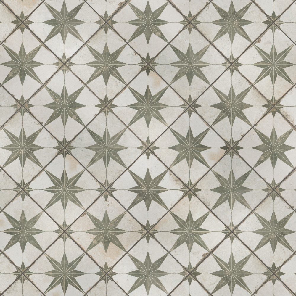 Kings Star Sage 17.63x17.63 Square Ceramic Floor and Wall Digital Pattern