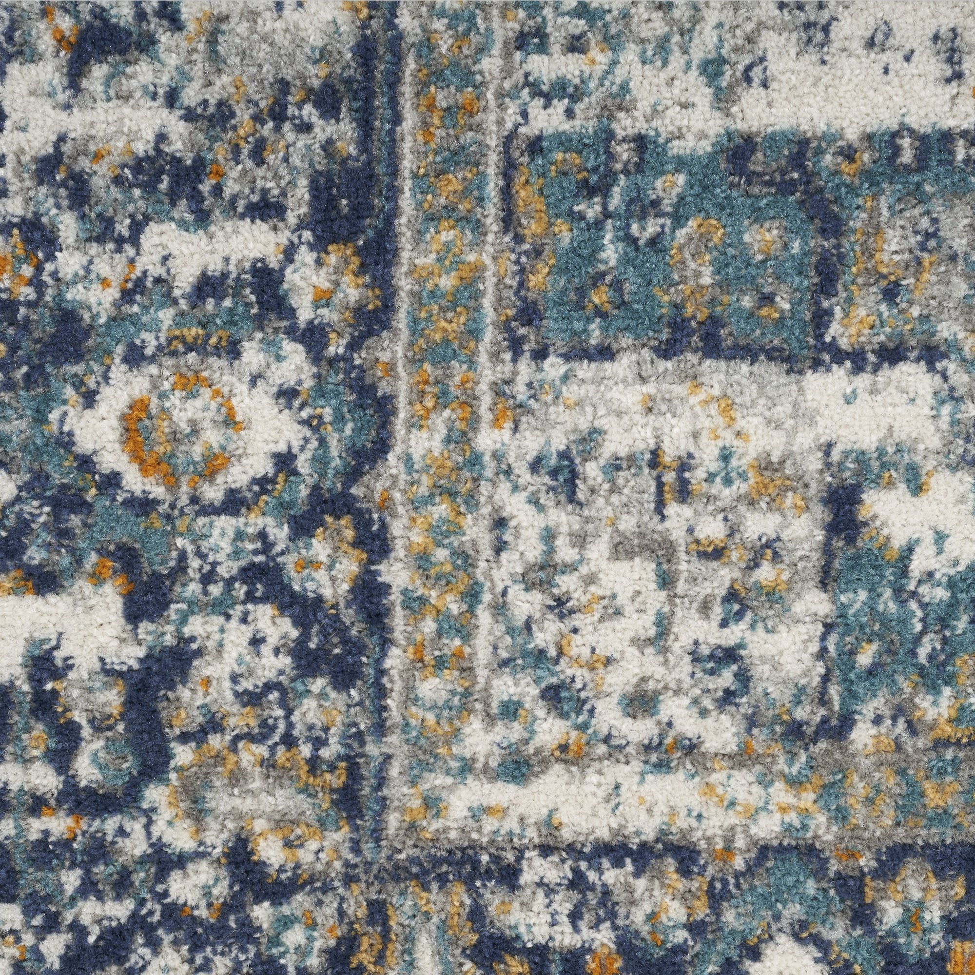 Nourison Passion 8' x 10' Ivory Grey Blue Vintage Indoor Rug