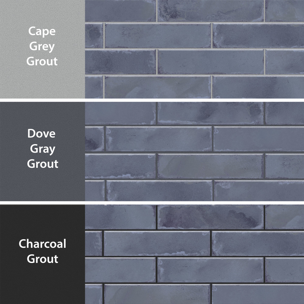 Luca Marine with Antimicrobial Glaze 3-1/8 in. x 12-3/8 in. Ceramic Wall Tile