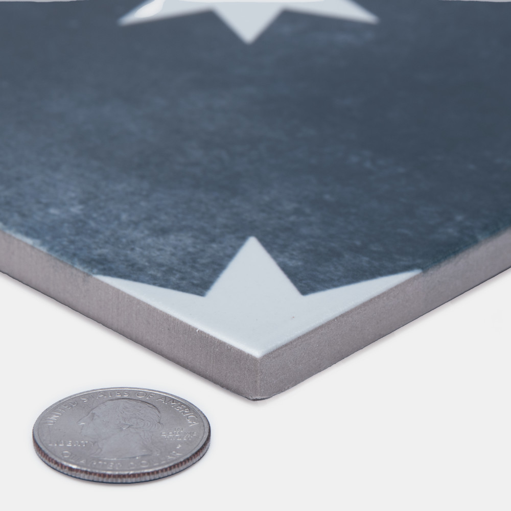 Sample – Starlight Navy Porcelain Floor and Wall Tile