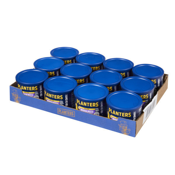 PLANTERS(r) Regular Mixed Nuts 12/10.3oz . C1RM - Front Right Open Case (Hi Res)