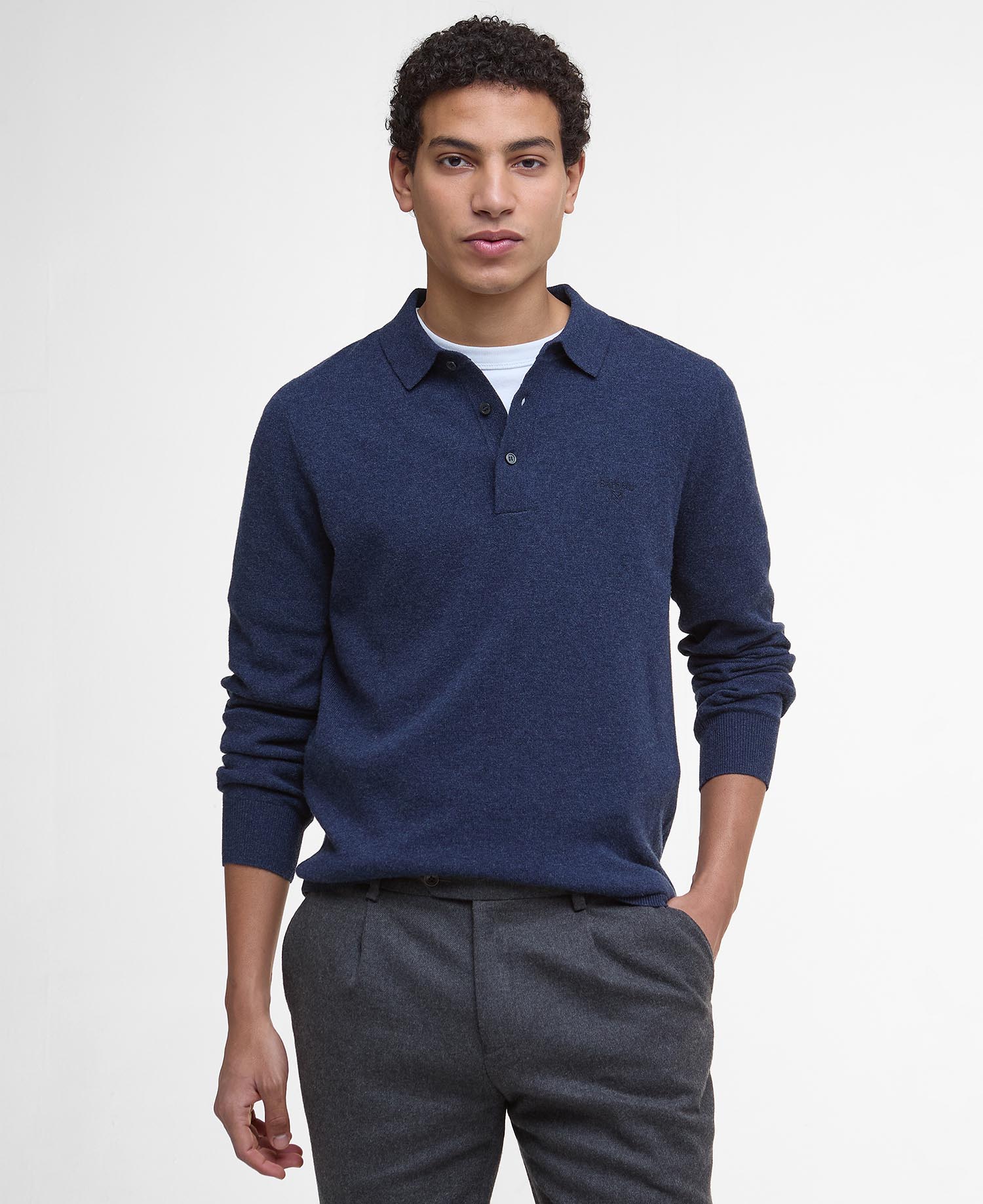 Hutherston Knitted Polo Shirt image number 0