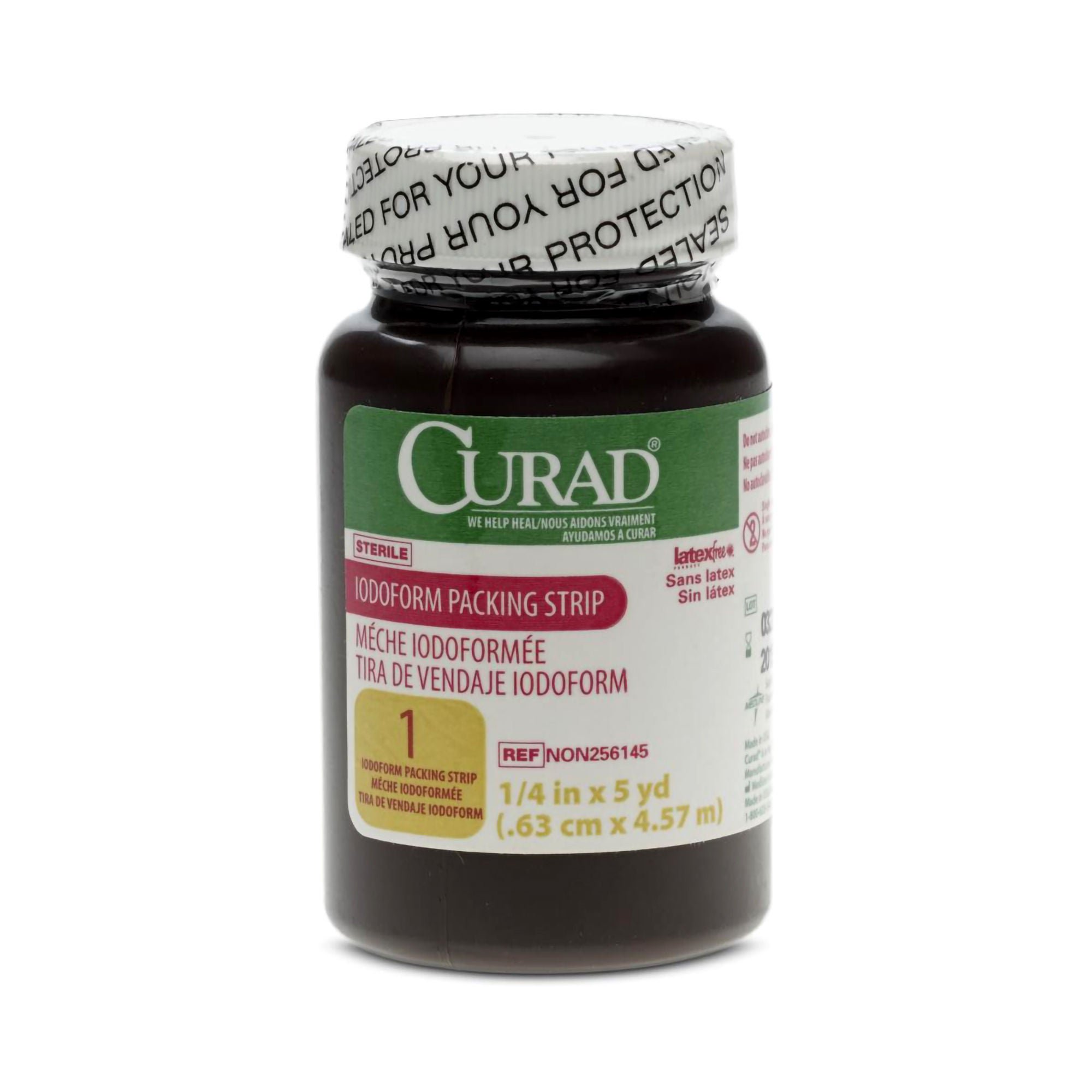 Curad® Iodoform Wound Packing Strip, 1/4 Inch x 5 Yard