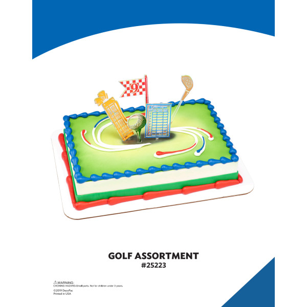 Golf Assortment The Magic of Cakes® Icing Only Page