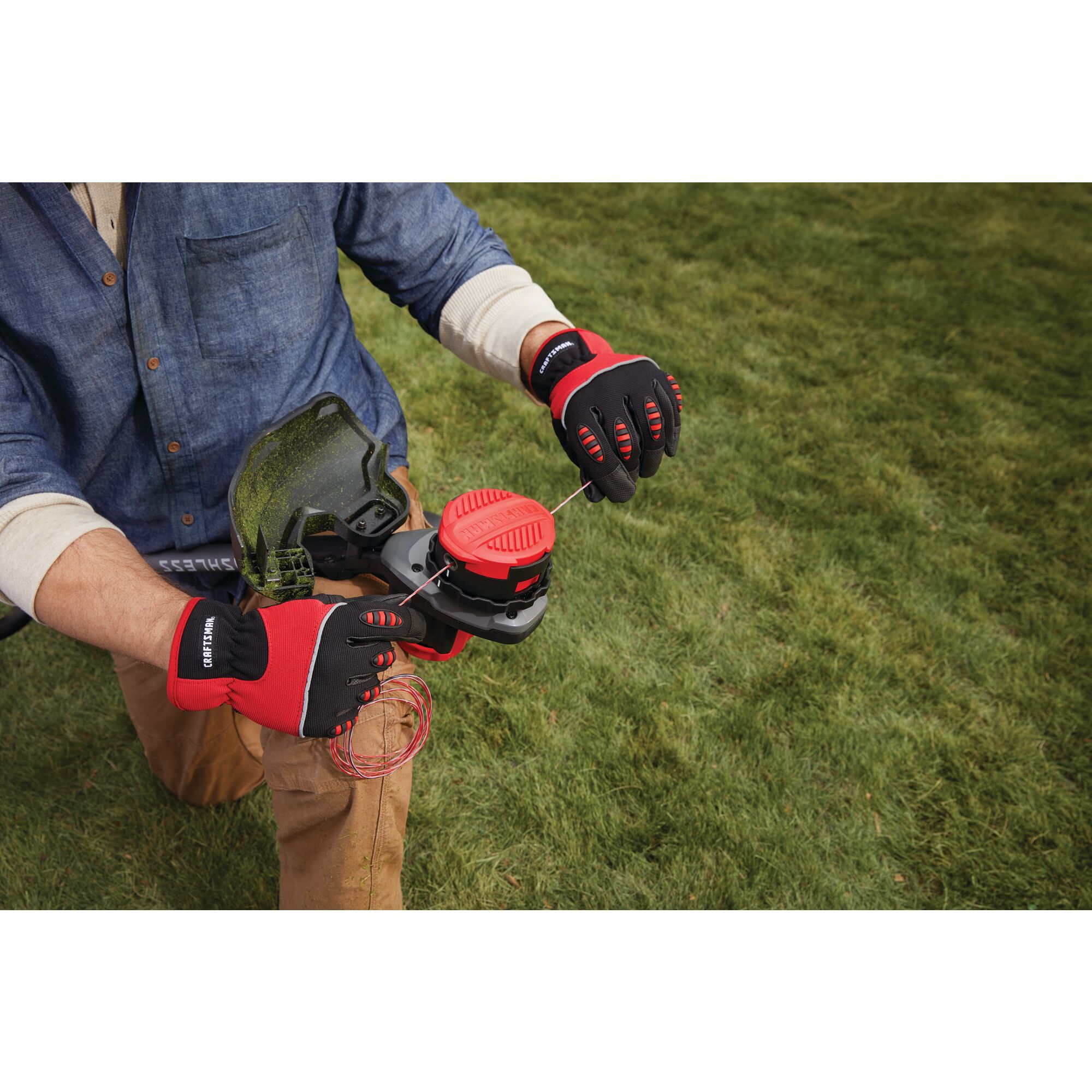 Brushless motor feature of 60 volt cordless 15 inch brushless weedwacker string trimmer with quickwind kit 2.5 ampere per hour.
