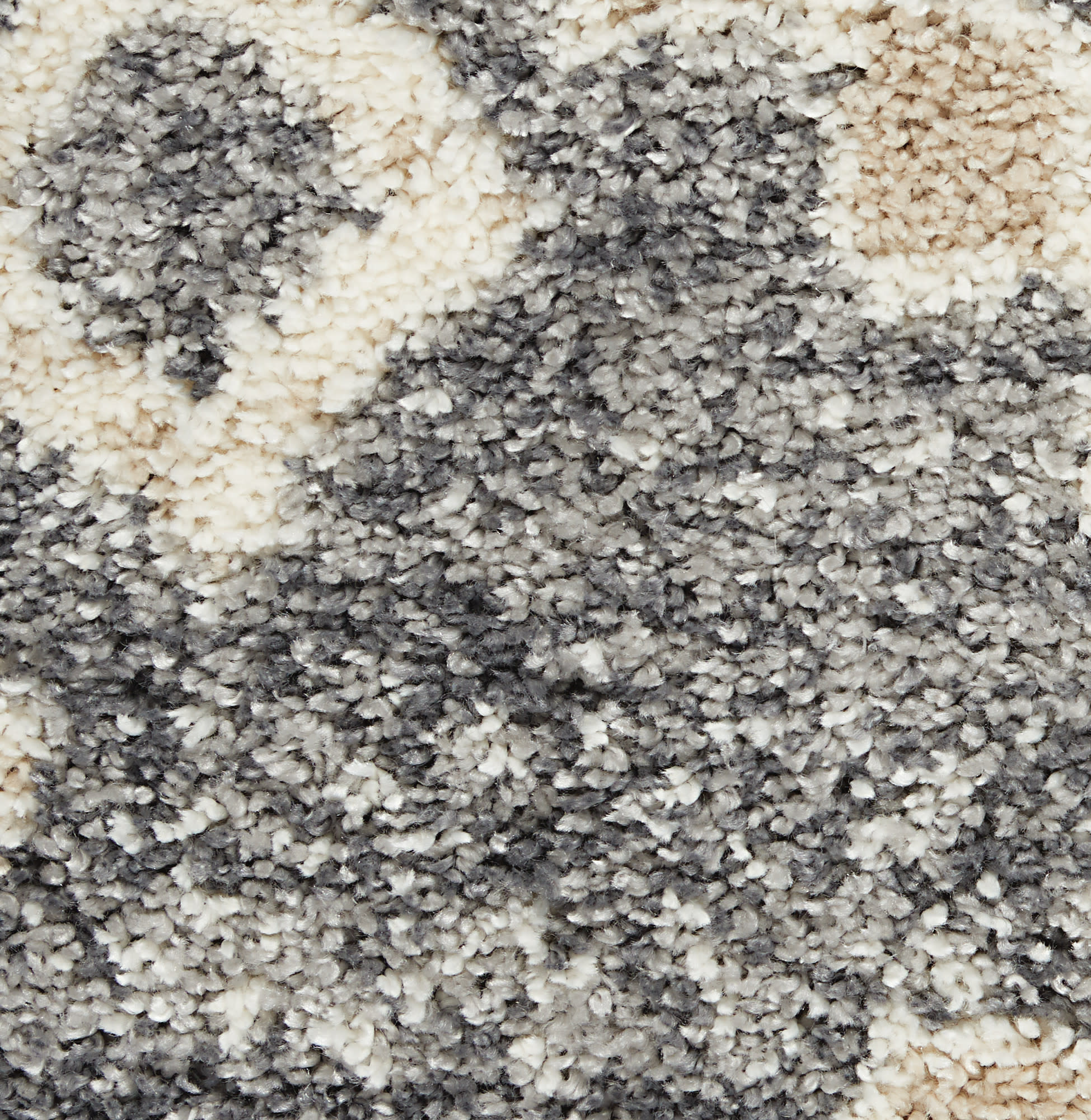 Nourison Oslo Shag 5'3" x 7'9" Grey Ivory Shag Indoor Rug