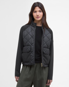 Ebony Quilted Sweatshirt Black