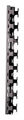 Vertical Cable Trough Compatible with 84 in. H ES/EZ Cabinets Black 68 H x 3 W 2.5 in. D