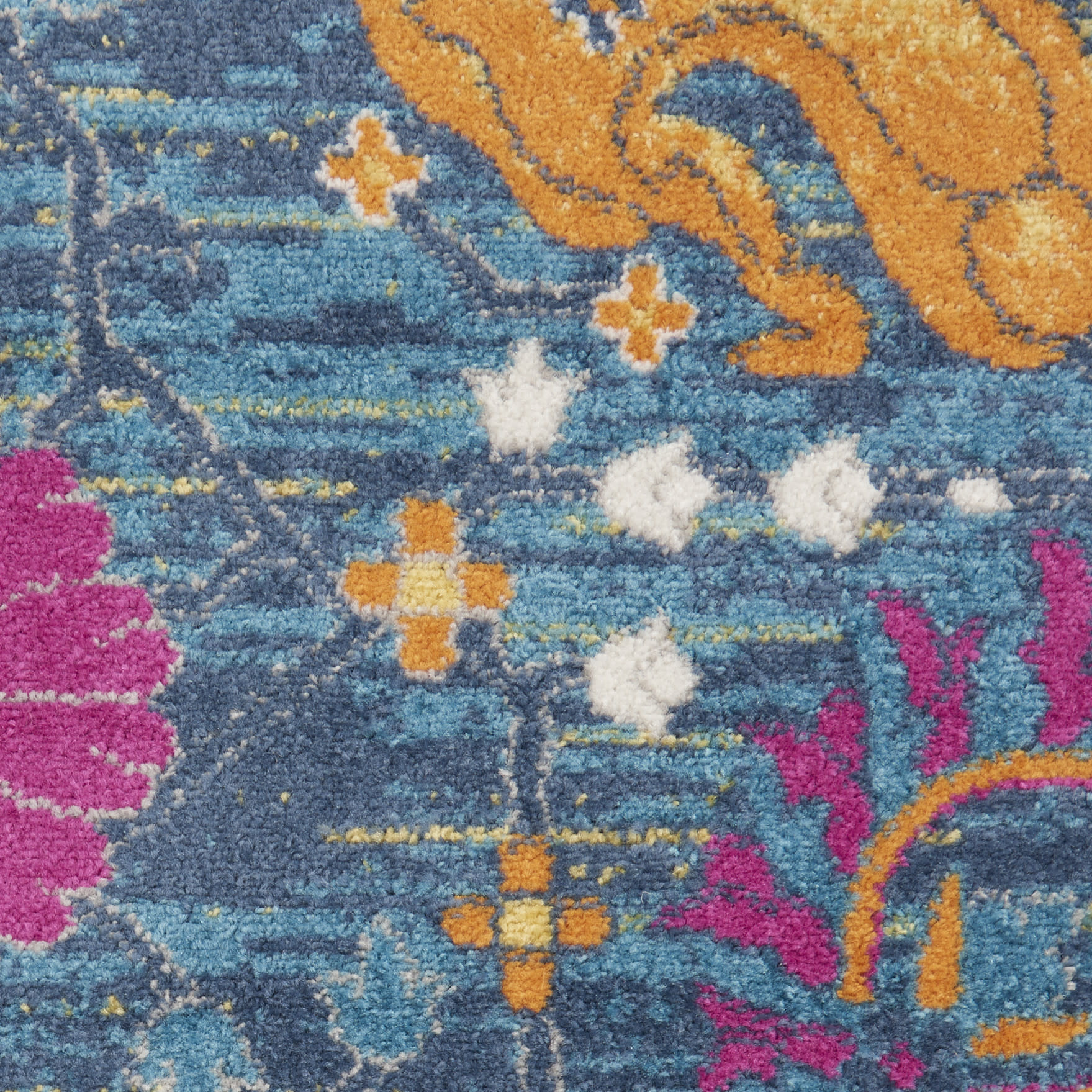Nourison Passion 9' x 12' Denim Bohemian Indoor Rug
