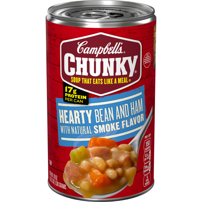 Hearty Bean and Ham with Natural Smoke Flavor Soup