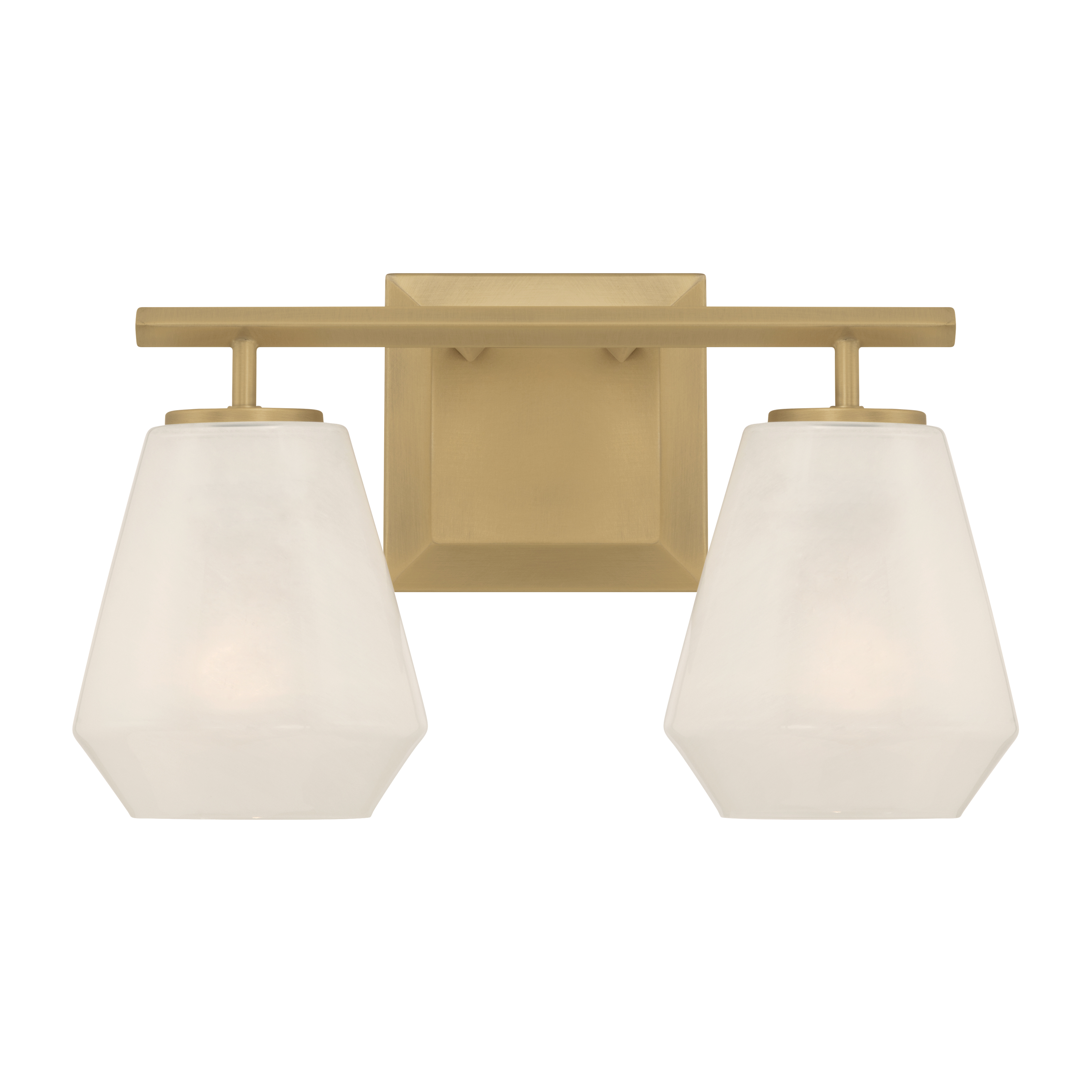 2-Light Vanity - Legacy Brass with Alabaster Glass - alternate view