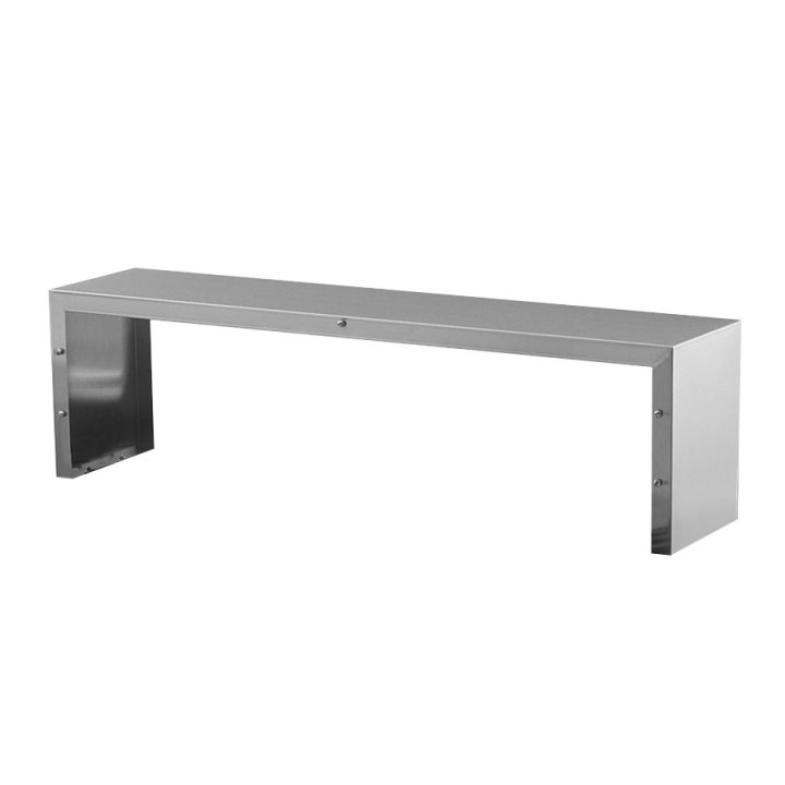 61 ¼-inch Servewell® stainless steel single-deck overshelf