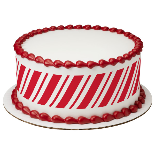 Candy Cane Stripes PhotoCake® Edible Image® Strips