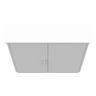 Type 3R Current Transformer Enclosure, Hinge Cover, Steel ANSI 61 Gray, Double Doors, 48 x 12 x 48