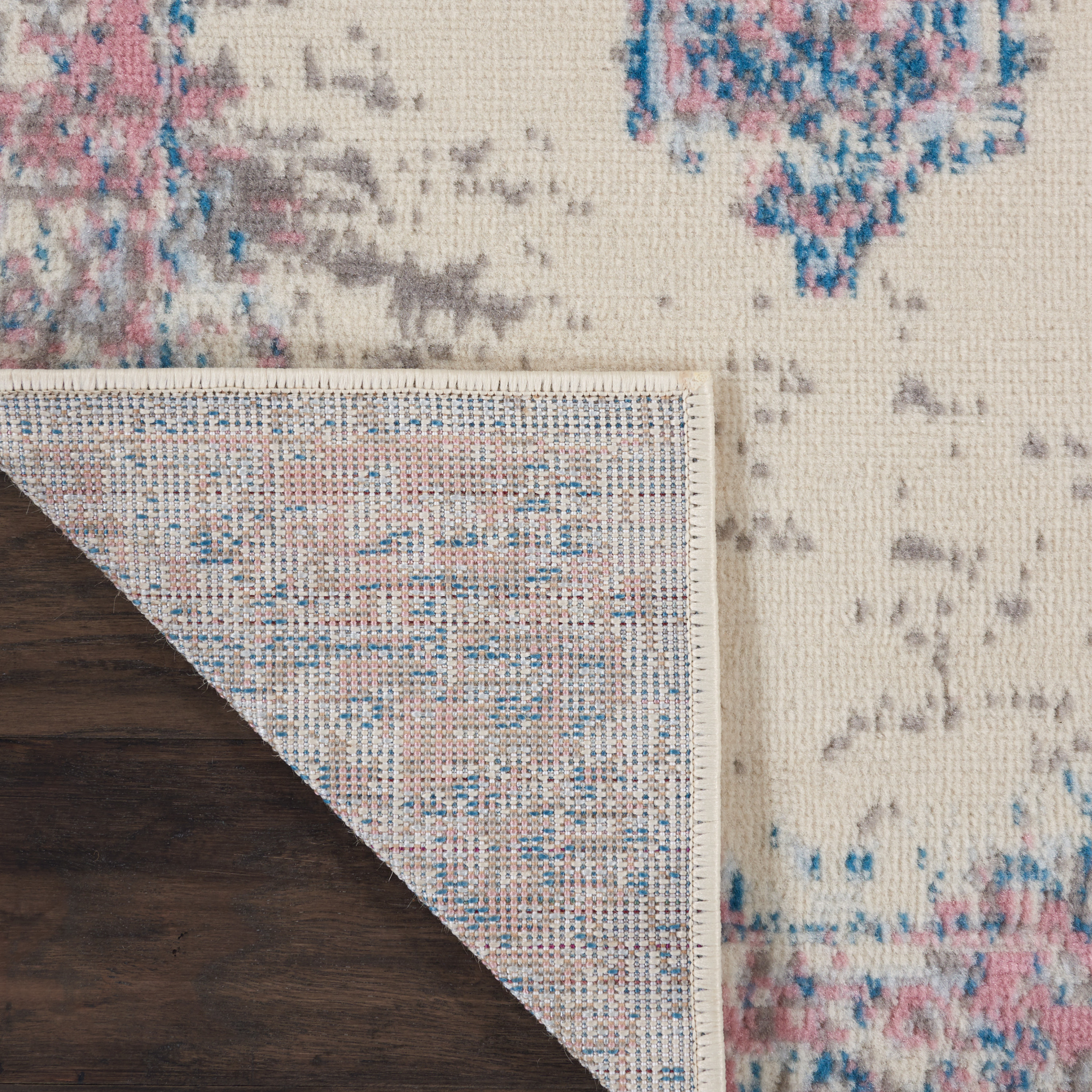 Nourison Grafix 2'3" x 7'6" Ivory Pink Vintage Indoor Rug