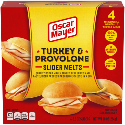 Oscar Mayer Turkey & Provolone Slider Melts 10 oz Box