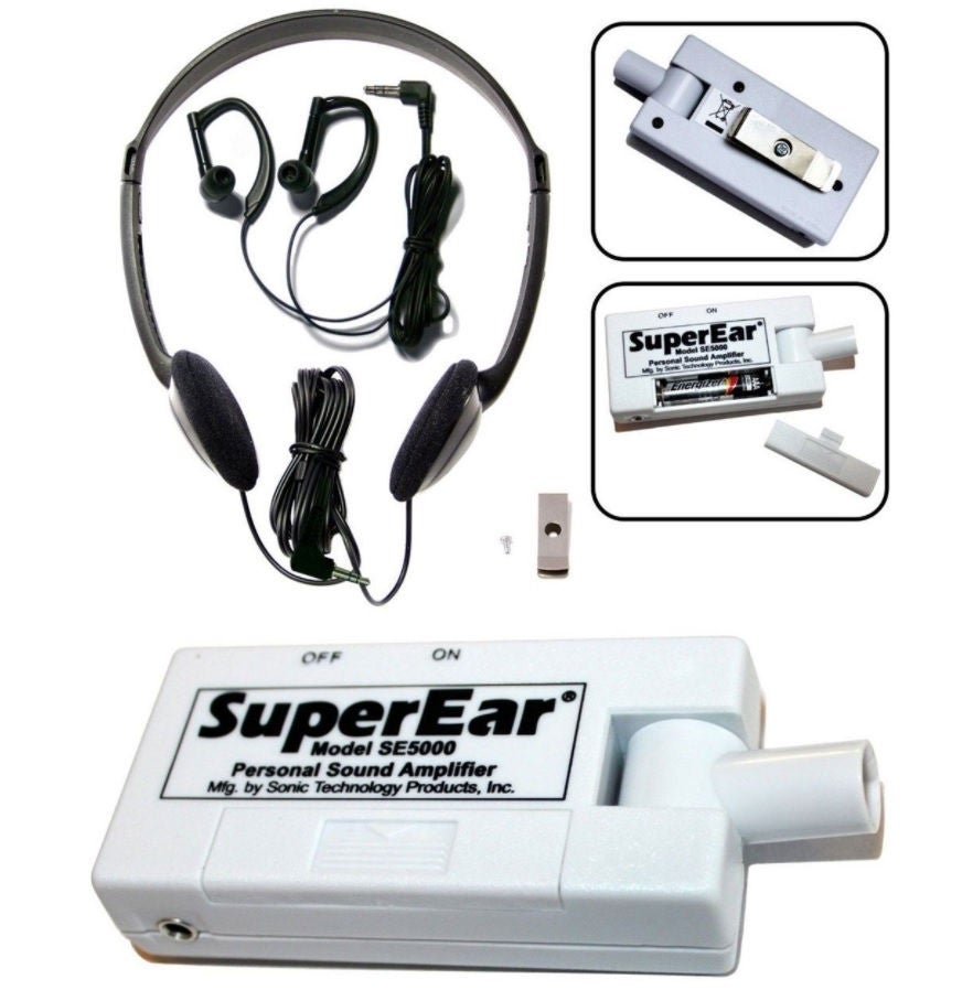 Sonic Technology Products AMPLIFIER, HEARING SUPEREAR W/HEADPHONES