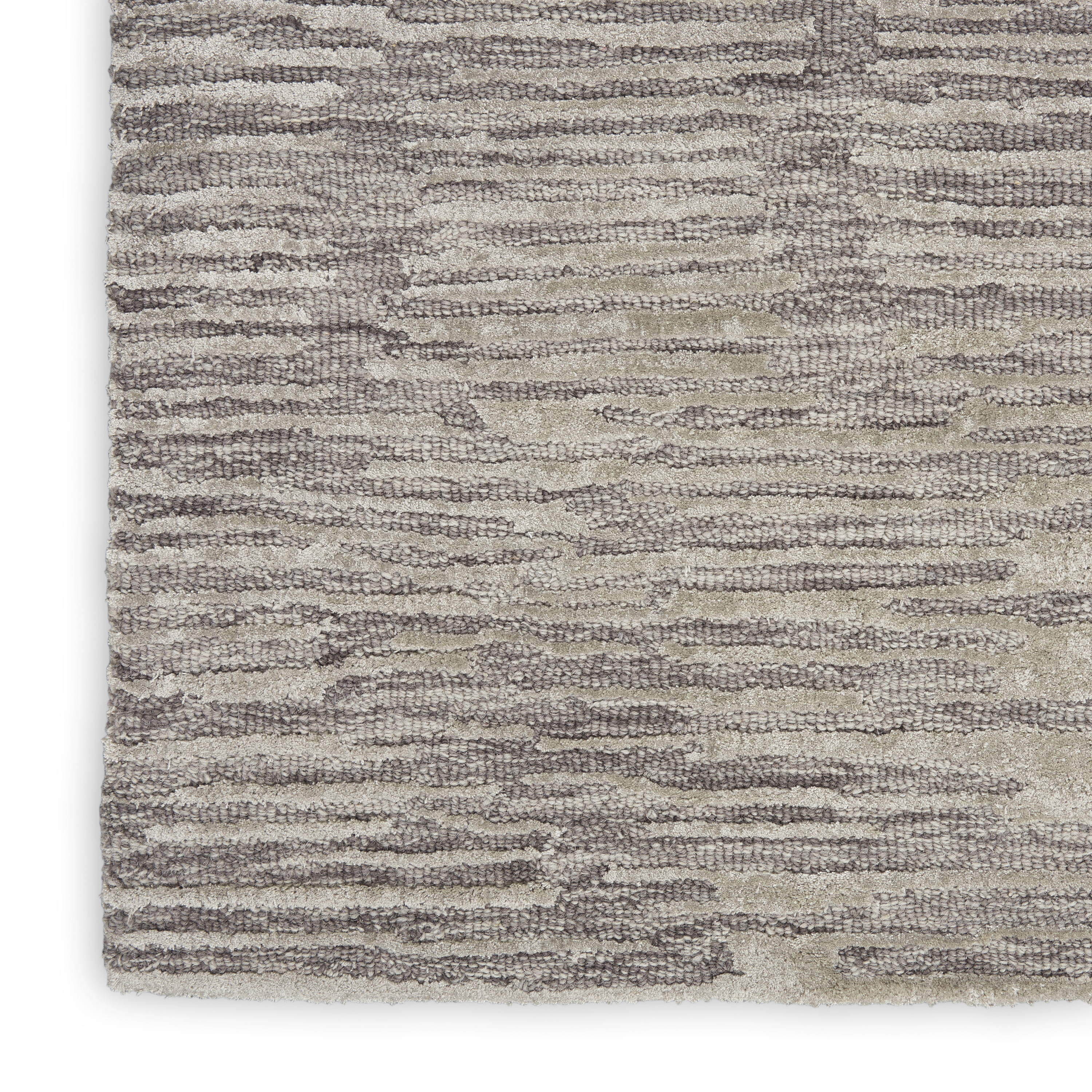 Calvin Klein CK010 Linear 5'3" x 7'3" Grey Modern Indoor Rug