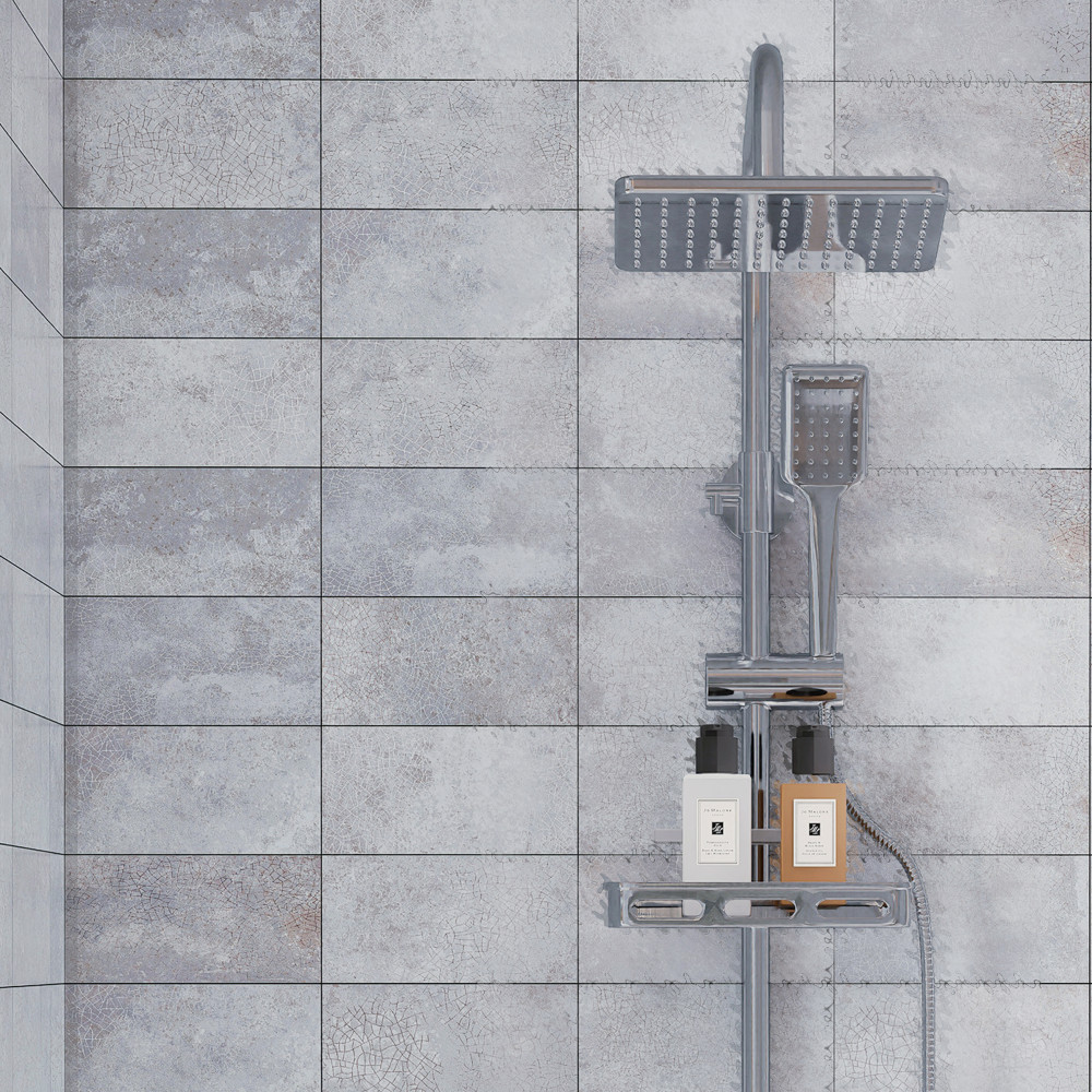 Myst Gunsmoke 4 in. x 8 in. Ceramic Wall Tile