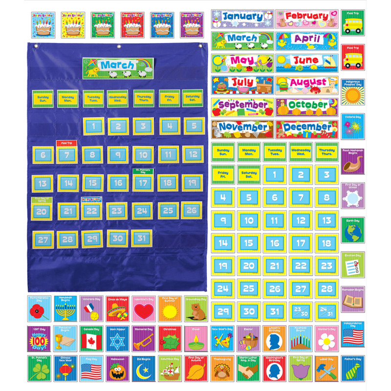 Deluxe Calendar Pocket Chart