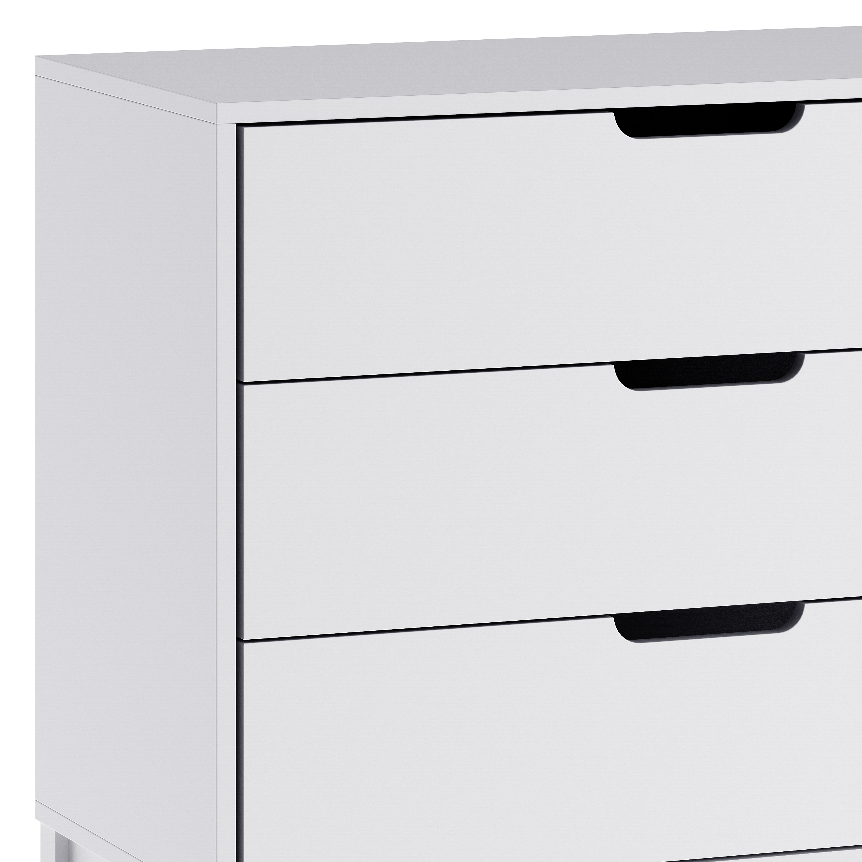 Dallas Wooden 3-Drawer Dresser for Bedroom, Chest of Drawers for Kids in Gray - Picture 21 of 23