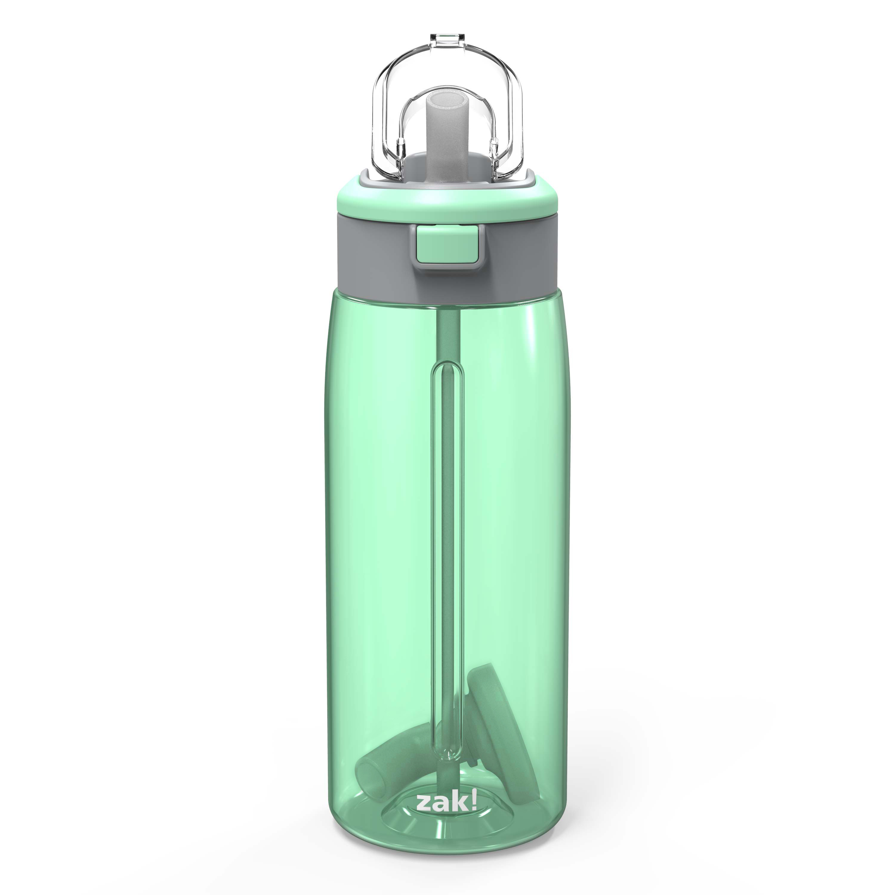 Genesis 32 ounce Reusable Plastic Water Bottle with Interchangeable Spouts, Neo Mint slideshow image 8