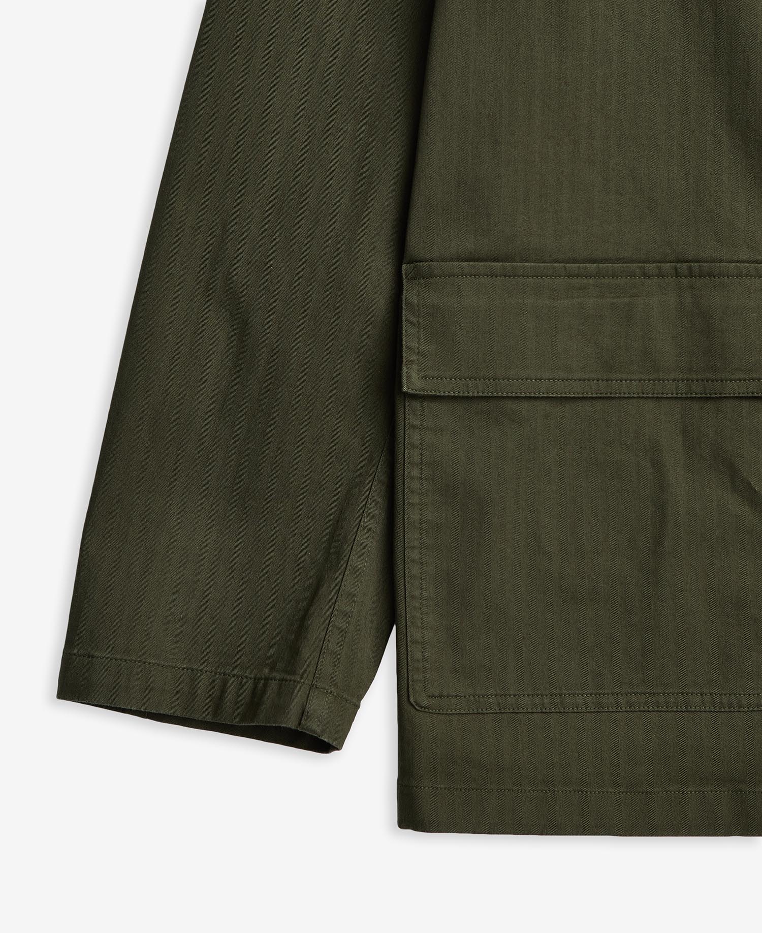 Herringbone Cotton Worker Jacket image number 6