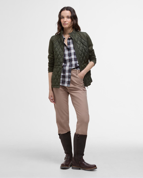 Edda Quilted Sweatshirt Olive