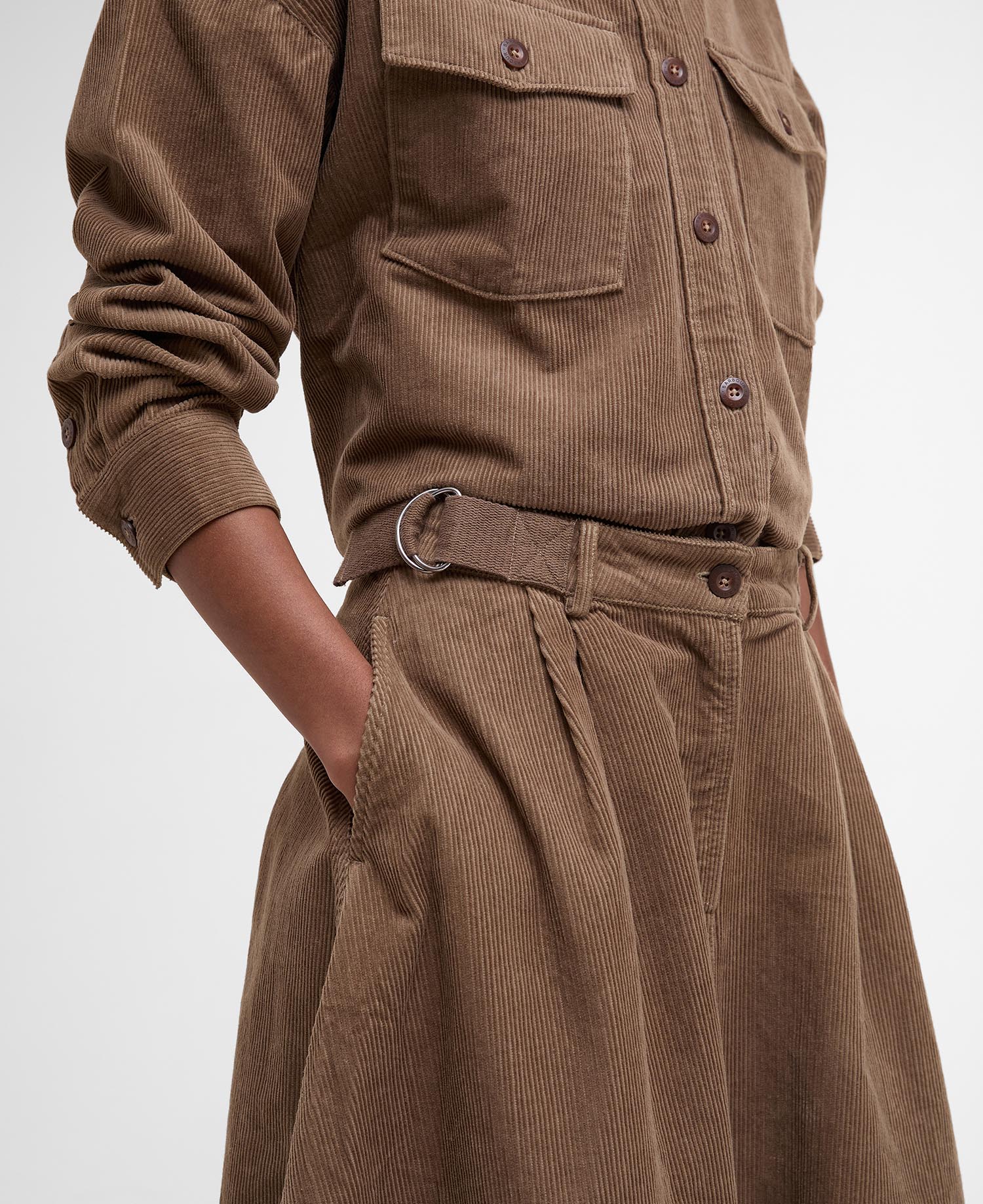 Yasmin Cord Midi Skirt image number 3