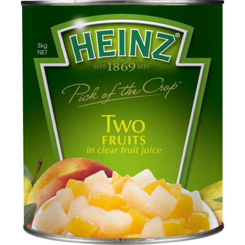  Heinz® Two Fruits in Clear Fruit Juice 3kg x 3 