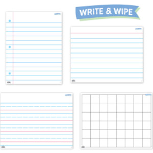 Write & Wipe Essential Templates 4-Chart Pack