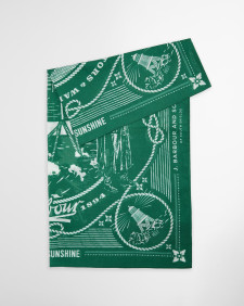 Barbour x Kaptain Sunshine Bandana Green