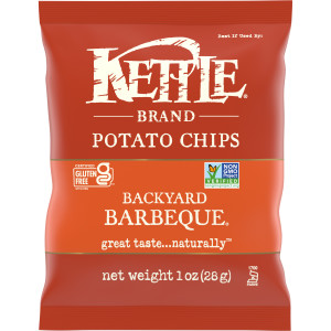 Kettle Brand Potato Chips, Backyard Barbeque Kettle Chips, Snack Bag 1 Oz