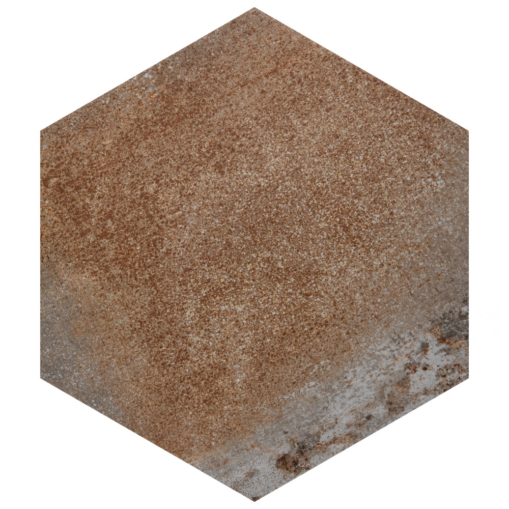 Industrial Hex Multi Mix 8-1/2 in. x 9-7/8 in. Porcelain Floor and Wall Tile